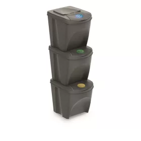 Prosperplast SORTIBOX 3 x 25 l szürke hulladékgyűjtő