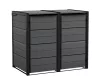 Kerti tároló Keter Hide Away 2x 240 l-es kukákhoz, szürke
