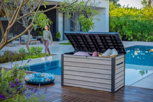 Kerti tároló Keter Deco 870 l storm grey