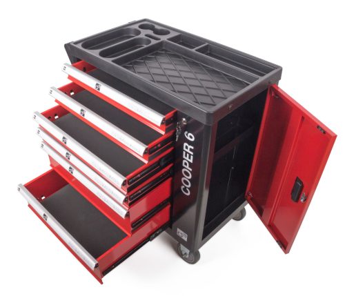 G21 Cooper 6 műhelykocsi, fekete-piros