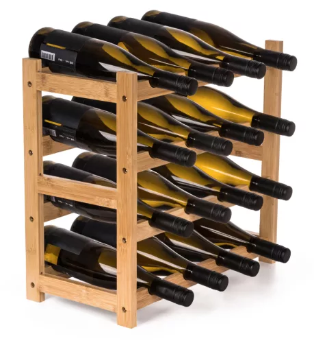 G21 borállvány 16 üvegre, bambusz