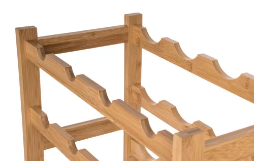 G21 borállvány 16 üvegre, bambusz