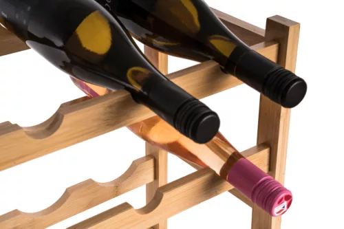 G21 borállvány 16 üvegre, bambusz