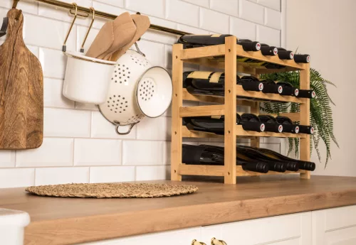 G21 borállvány 16 üvegre, bambusz