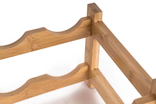 G21 borállvány 8 üvegre, bambusz