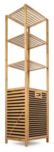 G21 szennyeskosár 30 l polcokkal, bambusz