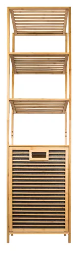 G21 szennyeskosár 30 l polcokkal, bambusz