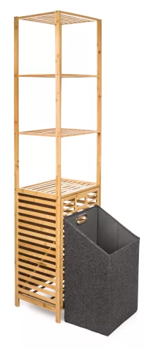 G21 szennyeskosár 30 l polcokkal, bambusz