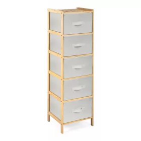 Bambusz állvány G21 5 kosárral, bézs színű