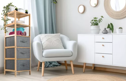 G21 bambusz fiókospolc 5 kosárral