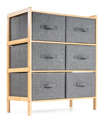 G21 bambusz állvány 6 kosárral