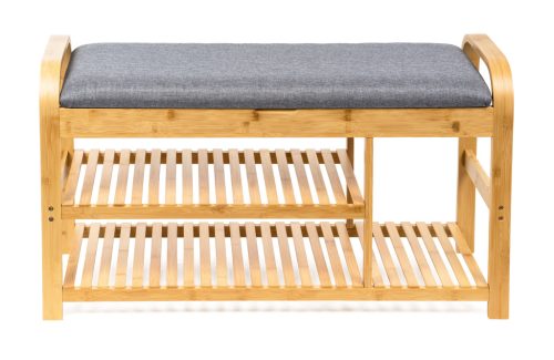 Cipőtartó állvány G21 90 x 33 x 50 cm, bambusz