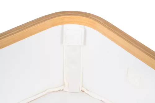 Tárolódoboz G21 30 x 15 x 15 cm, bambusz fedéllel, bézs