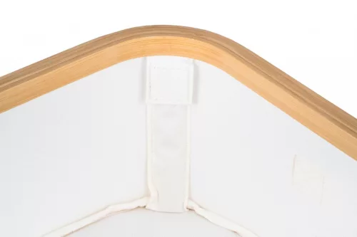 Tárolódoboz G21 30 x 30 x 15 cm, bambusz fedéllel, bézs