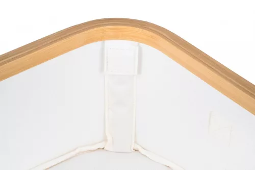 Tárolódoboz G21 40 x 30 x 15 cm, bambusz fedéllel, bézs