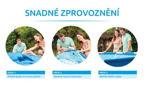 Marimex Florida medence 3,05 x 0,91 m Kő, tartozékok nélkül