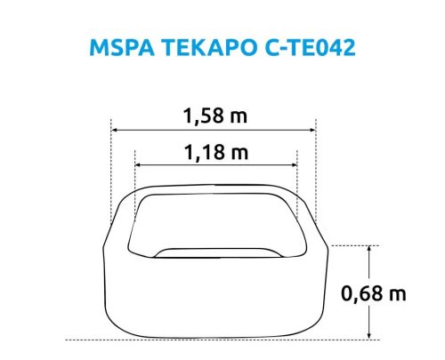 Felfújható pezsgőfürdő Marimex MSPA Tekapo C-TE042