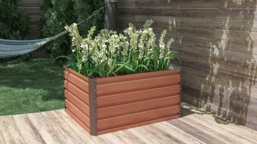 G21 Daisy magaságyás 100 x 80 x 52 cm, fémlemez, barna