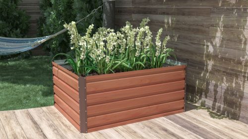 G21 Daisy magaságyás 120 x 90 x 52 cm, fémlemez, barna