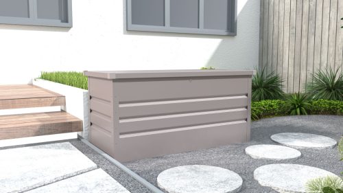 Kerti láda G21 Denver 400 L, szürke fém