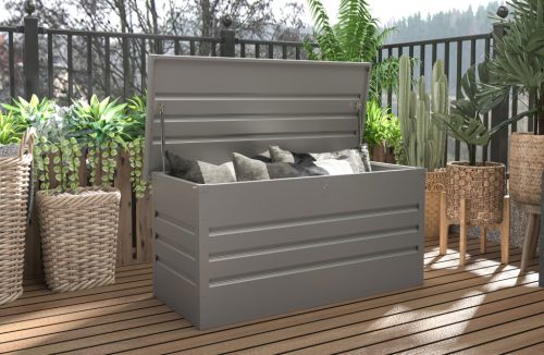 Kerti doboz G21 Denver 400 L, fémszürke