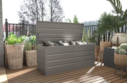 Kerti láda G21 Denver 770 L, metál szürke acéllemez