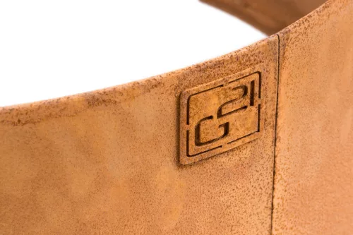 G21 80 x 20 cm, kör alakú, Corten kerti szegély