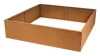 G21 Corten magaságyás, 132 × 32 × 132 cm.