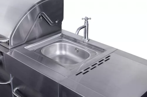 G21 Nevada BBQ konyha Premium Line gázgrill, 8 égőfej + ajándék nyomáscsökkentő