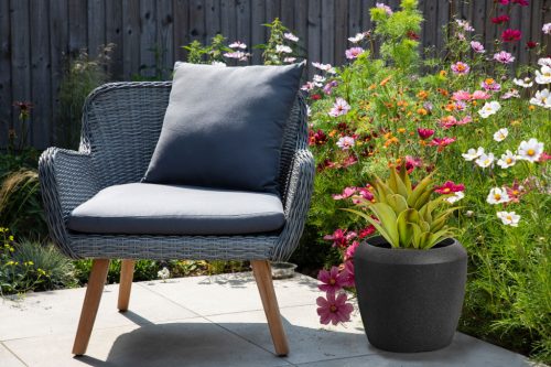 G21 Coal Round virágcserép 33,5 x 33,5 x 30,5