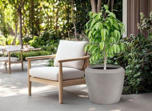 G21 Cement Round virágcserép 55,6 x 55,6 x 48,4