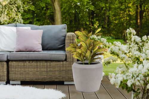 G21 Cement Round virágcserép 44 x 44 x 39,5