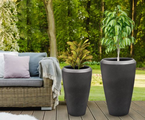 G21 Coal Oval virágcserép 55 x 55 x 86,3