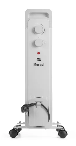 G21 Merapi olajradiátor fehér, 9 elem, 2000 W