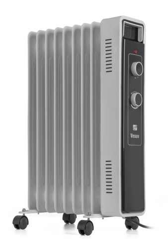 G21 Vesuv olajradiátor fehér, 9 elem, 2000 W