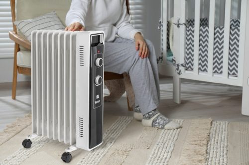 G21 Vesuv olajradiátor fehér, 9 elem, 2000 W