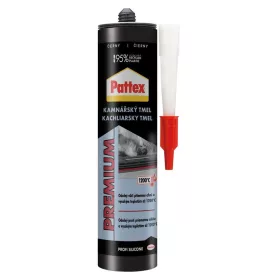 Szilikon Pattex Premium Kályhás, fekete, 280 ml