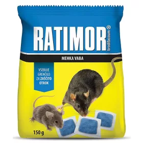 RATIMOR® Brodifacoum friss csali, 120 g puha