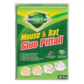  Ragacsos lap Mickey Cats, 19x13 cm, egerekhez és patkányokhoz, méregmentes