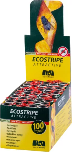Légyfogó Ecostripe Attractive, Sellbox 100 db