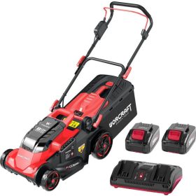  Fűnyíró Worcraft CLM-S40LiBH ShareSYS, 2x20V Li-Ion, 430 mm, 50 liter, szénkefe nélküli, SZETT 2x4.0
