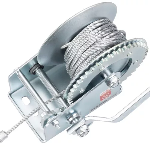 Csörlő Strend Pro HW-100-800, racsnis, kézi, 10 m kötél, 4,8 mm, max. 800 kg