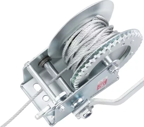 Csörlő Strend Pro HW-100-400, racsnis, kézi, 8 m kötél, 4,5 mm, max. 400 kg
