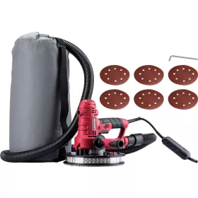   Worcraft DS08-180, 800 W, 180 mm gipszkarton csiszoló porzsákkal, LED kijelzővel