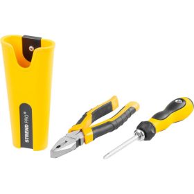   Sada Strend Pro, skrutkovač, kombinované kliešte, puzdro, 3-dielna sada