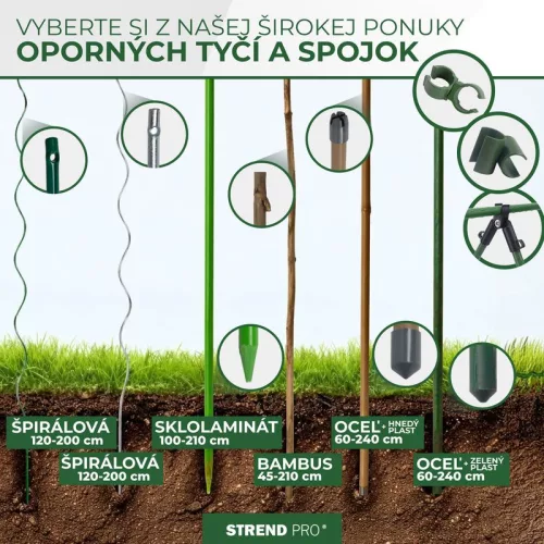 CountryYard S270 rúd, 100 cm, 7,0 mm, zöld, üvegszálas