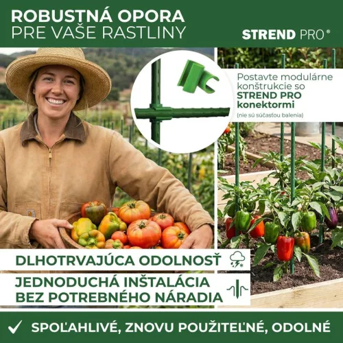 Garden rúd 08/1500 mm, műanyag