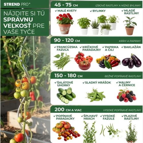 Garden rúd 11/1800 mm, műanyag