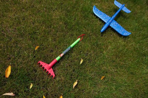 Kis gereblye Strend Pro S406K5, gyermek, műanyag, 165 x 420 mm