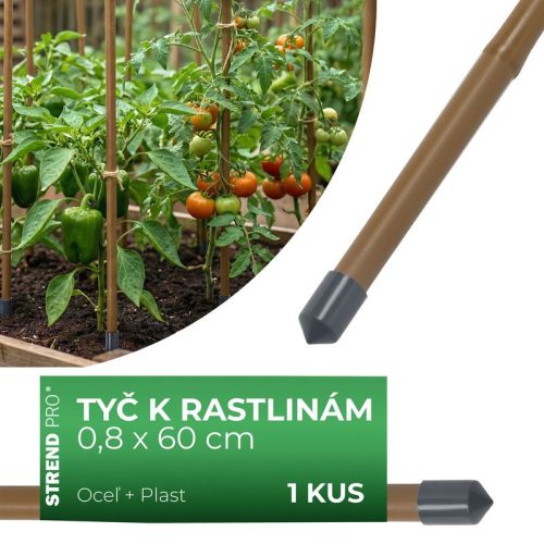 Cső Garden TY 08/0600 mm, acél/műanyag, barna